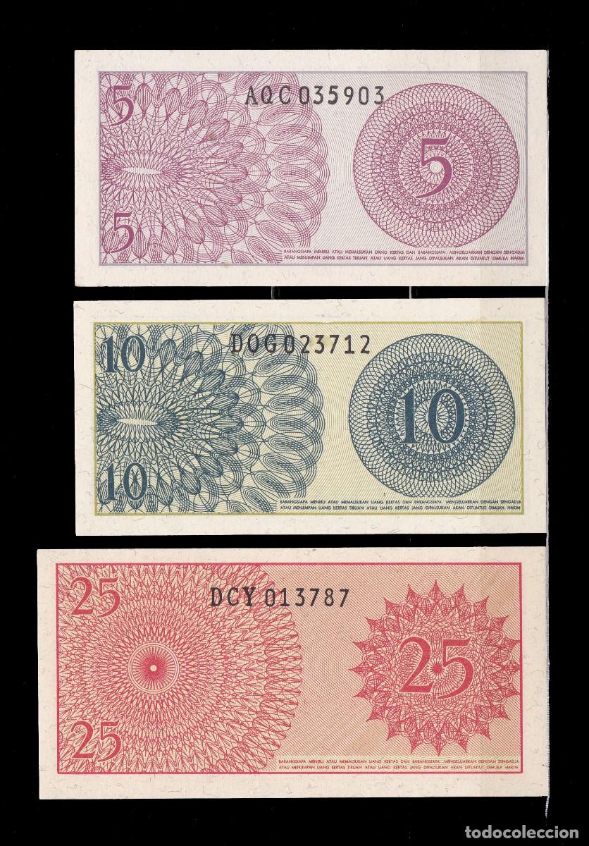 Billetes extranjeros: INDONESIA - 3 BILLETES DE 1964 - SIN CIRCULAR - Foto 2