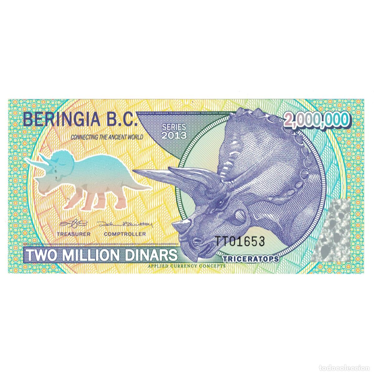 Billets internationaux: [#243632] Billete, Dinar, 2013, Canad&aacute;, 2000000 BERINGIA B C, UNC
