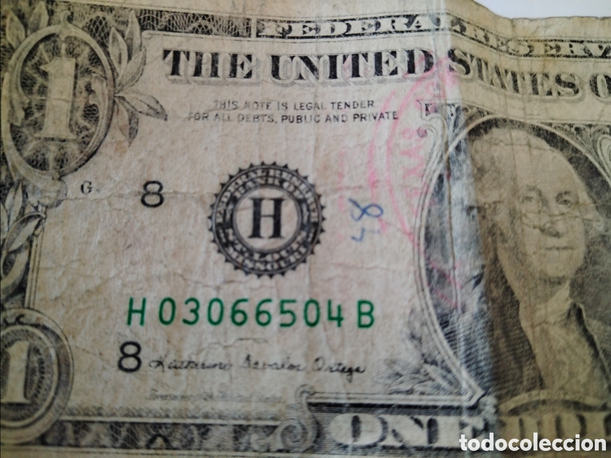 Billetes extranjeros: 1988. Billete de un dolar - Foto 3
