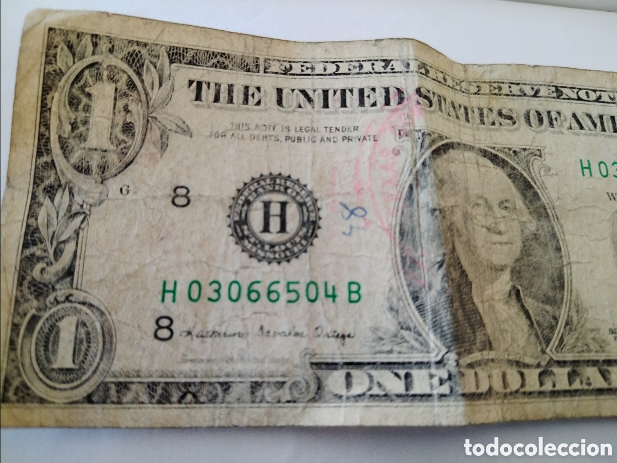 Billetes extranjeros: 1988. Billete de un dolar - Foto 7