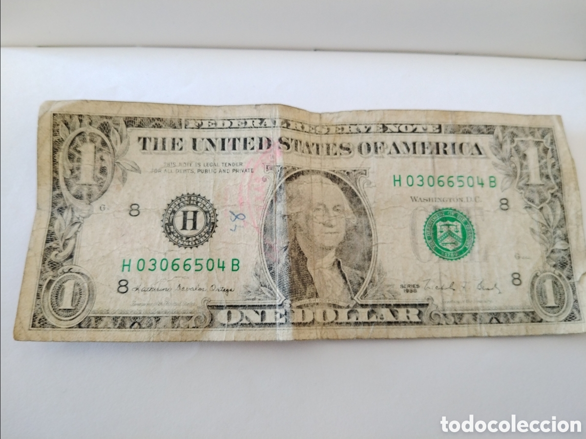 Billetes extranjeros: 1988. Billete de un dolar - Foto 1