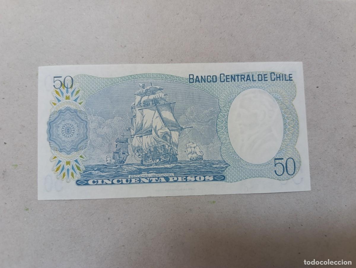 Billetes extranjeros: Billete Chile, 50 pesos, a&ntilde;o 1981, UNC - Foto 2