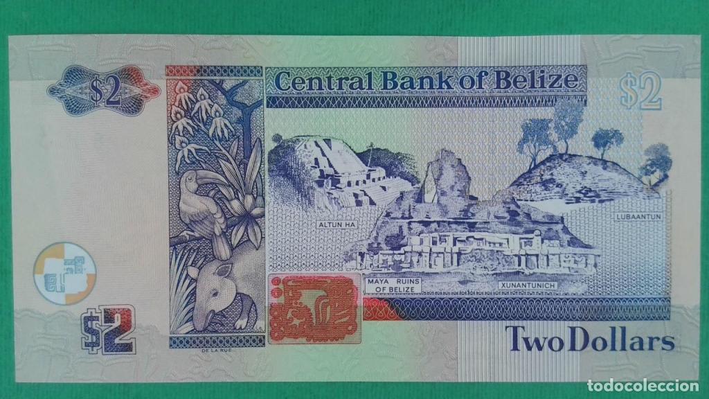 Billetes extranjeros: Belice, 2 Dollars 2003-2017 - 66b - (SC / UNC) [DD828203] - Foto 2