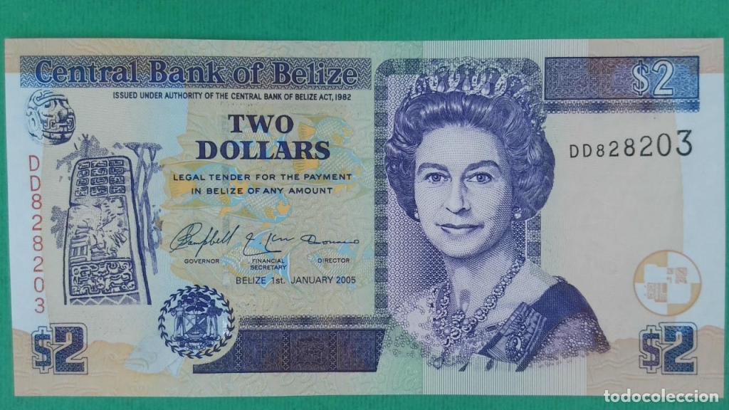 Billetes extranjeros: Belice, 2 Dollars 2003-2017 - 66b - (SC / UNC) [DD828203] - Foto 1