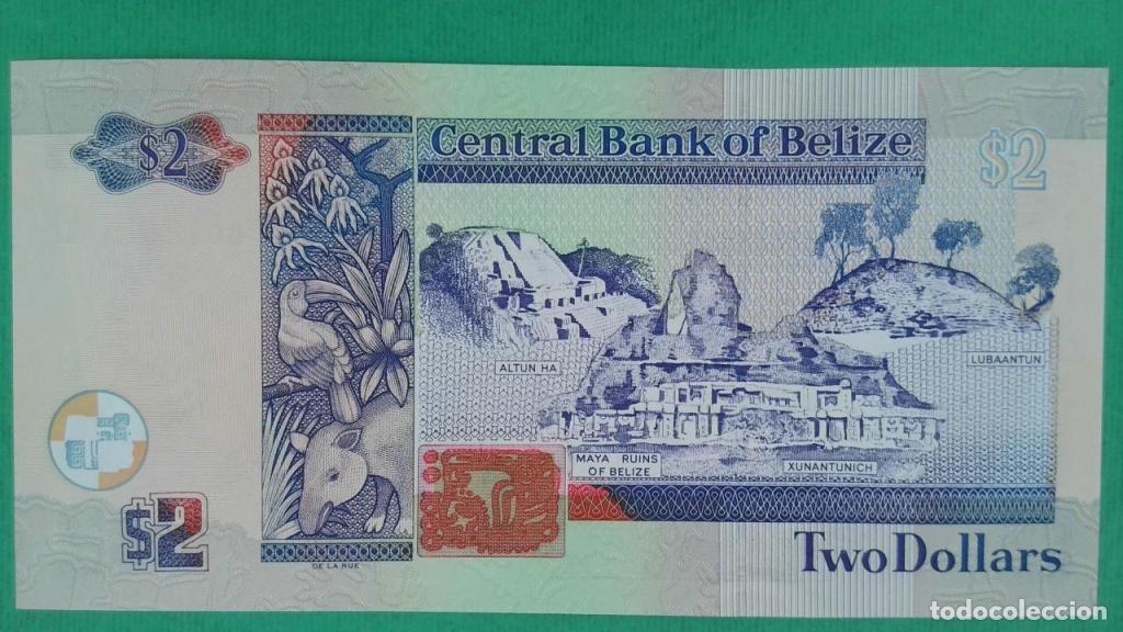 Billetes extranjeros: Belice, 2 Dollars 2003-2017 - 66b - (SC / UNC) [DD828206] - Foto 2