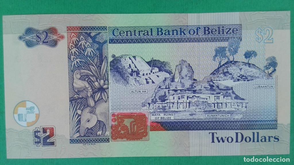 Billetes extranjeros: Belice, 2 Dollars 2003-2017 - 66b - (SC / UNC) [DD828205] - Foto 2