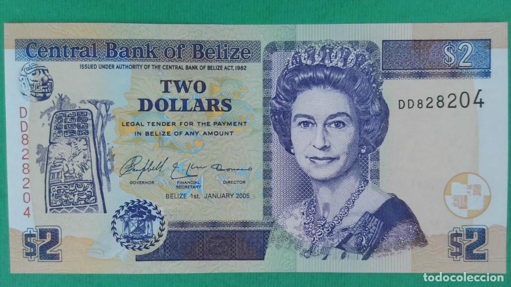 Billetes extranjeros: Belice, 2 Dollars 2003-2017 - 66b - (SC / UNC) [DD828204] - Foto 1