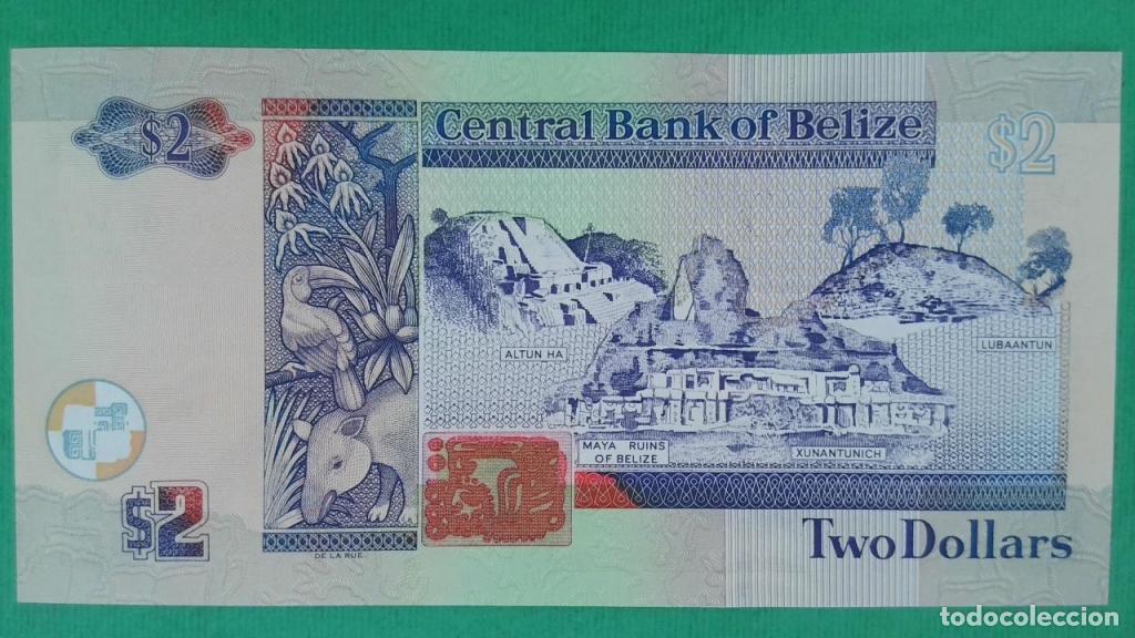 Billetes extranjeros: Belice, 2 Dollars 2003-2017 - 66b - (SC / UNC) [DD828207] - Foto 2