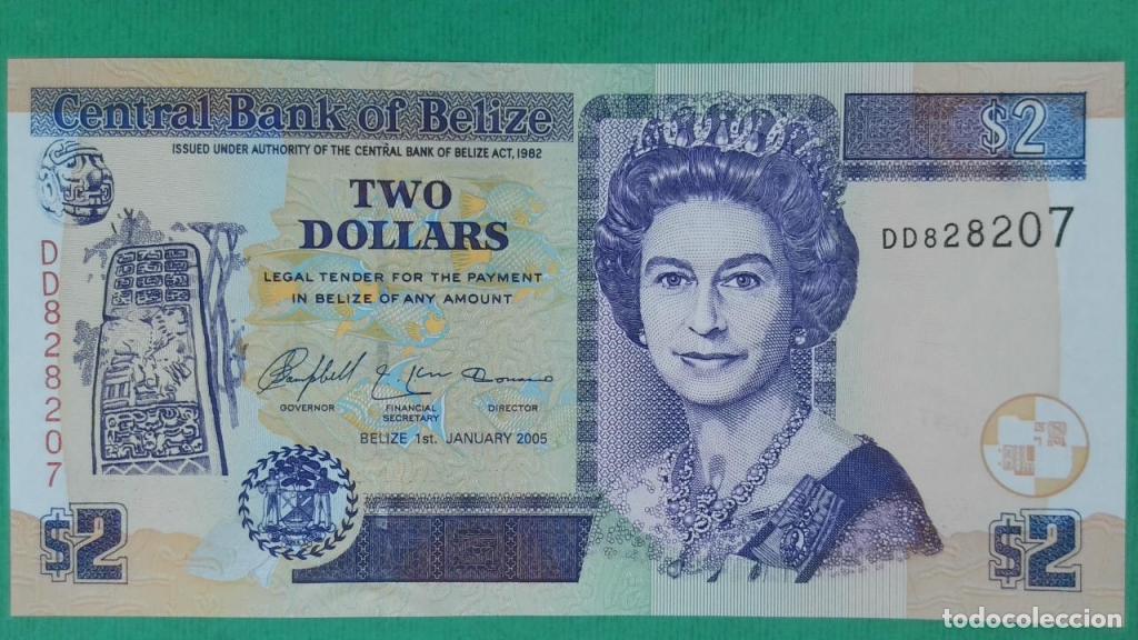 Billetes extranjeros: Belice, 2 Dollars 2003-2017 - 66b - (SC / UNC) [DD828207] - Foto 1