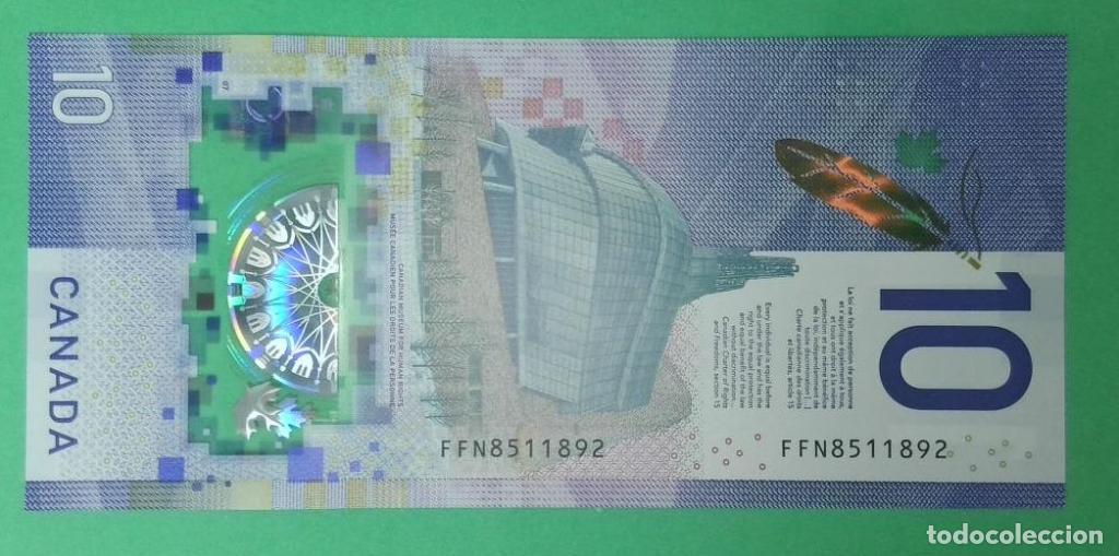Billetes extranjeros: Canad&aacute;, 10 Dollars 2018 - 113 - (SC / UNC) [FFN8511892] - Foto 2