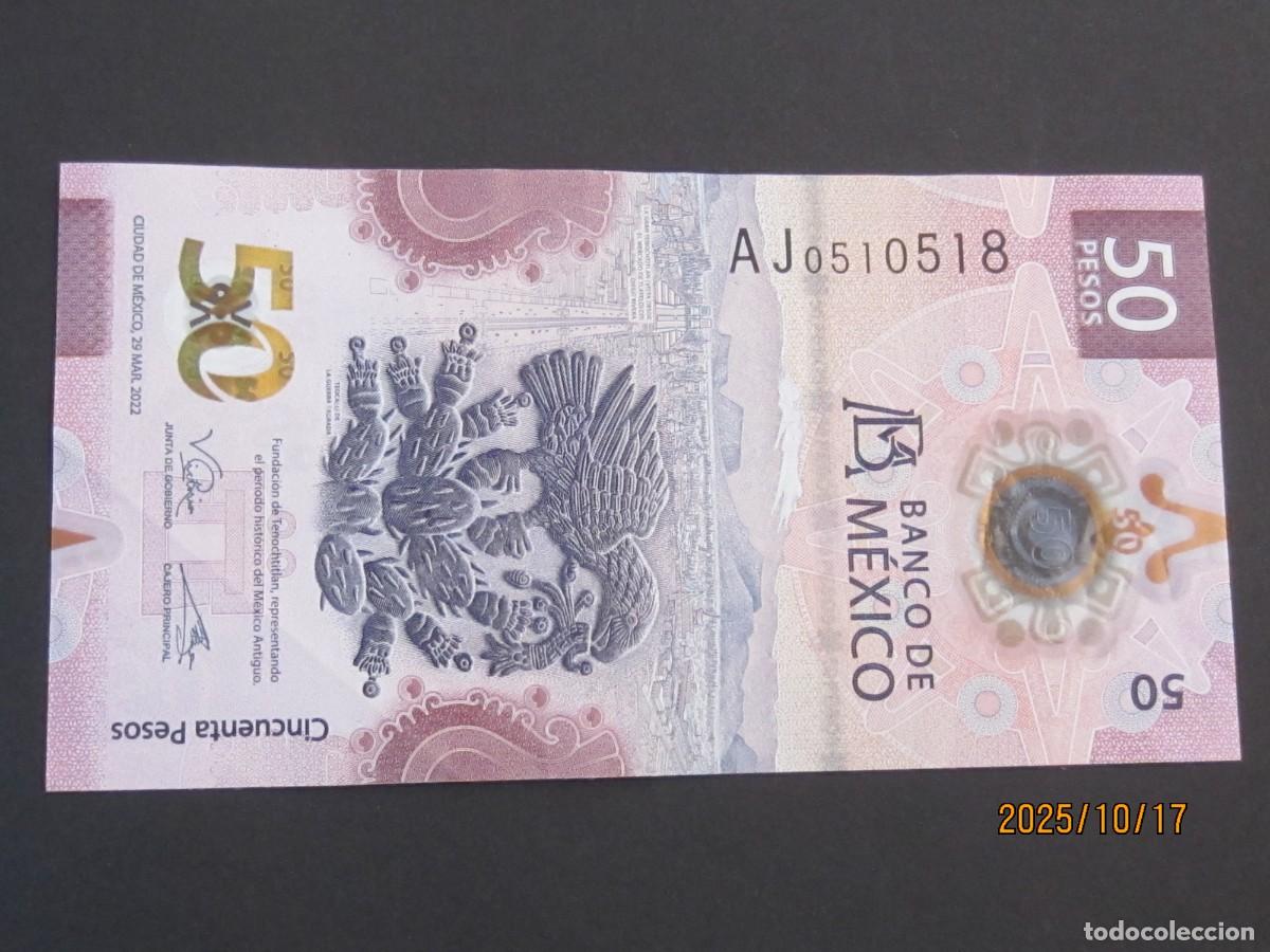 Billetes extranjeros: MEXICO 50 PESOS , CIRCULADO - Foto 1