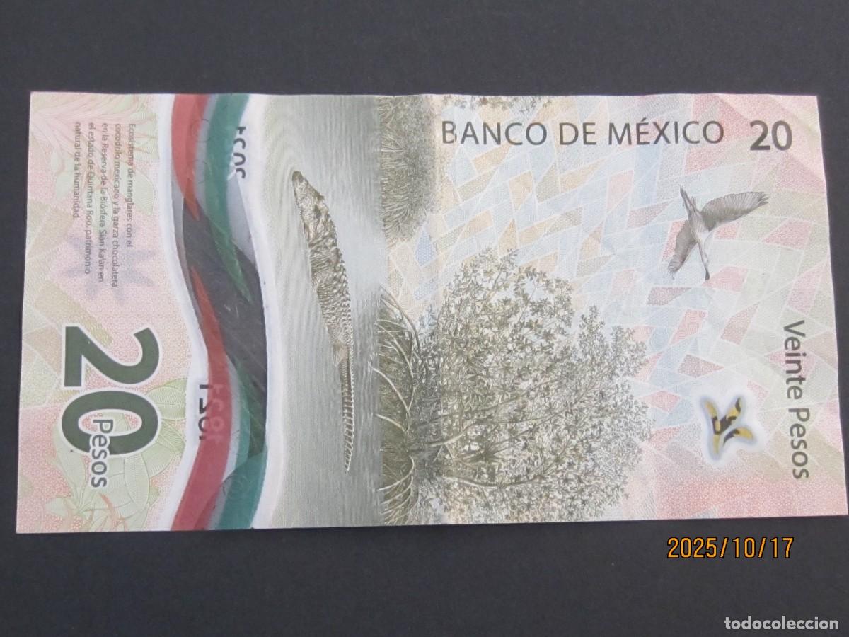 Billetes extranjeros: MEXICO 20 PESOS , CIRCULADO - Foto 1
