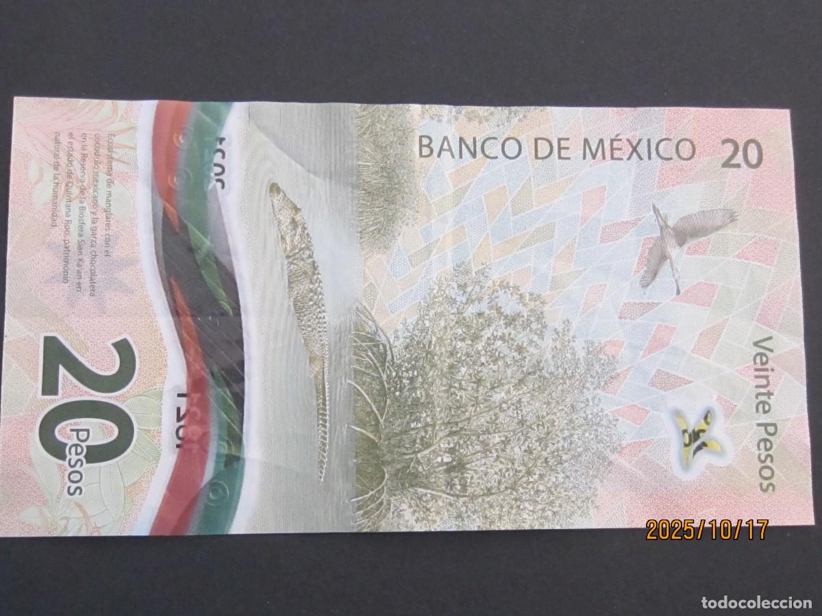 Billetes extranjeros: MEXICO 20 PESOS , CIRCULADO - Foto 2