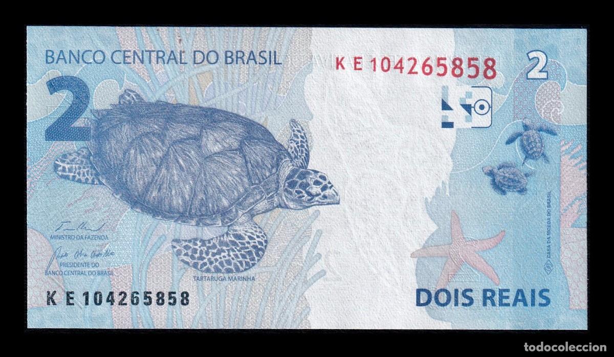 Billetes extranjeros: Brasil 2 Reais &rdquo;Rep&uacute;blica&rdquo; 2010 Pick 252g Sc Unc - Foto 2