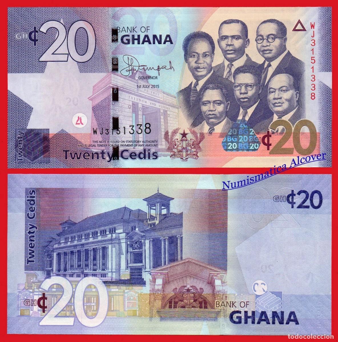 Billetes extranjeros: GHANA 20 Cedis 2015 Pick 40f SC - Foto 1