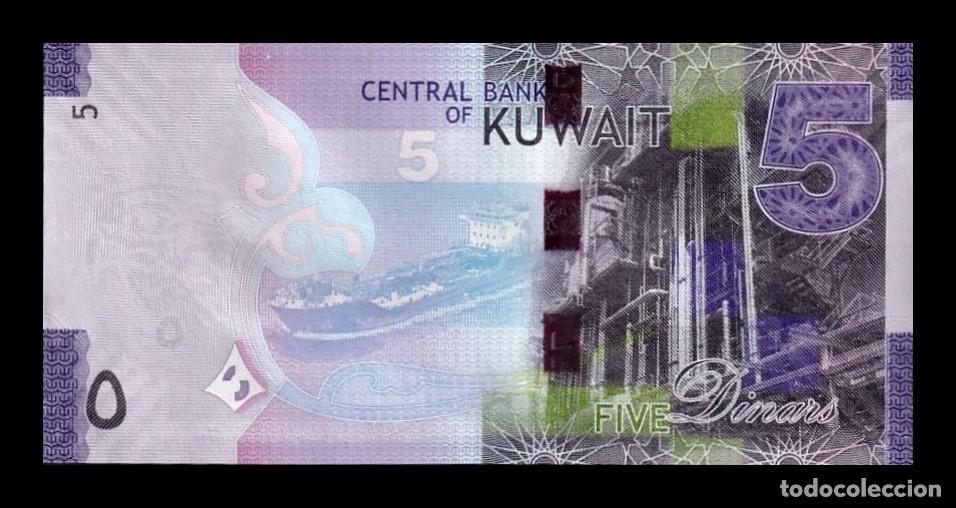 Billetes extranjeros: Kuwait 5 Dinares 2014 Pick 32b Sc Unc - Foto 2