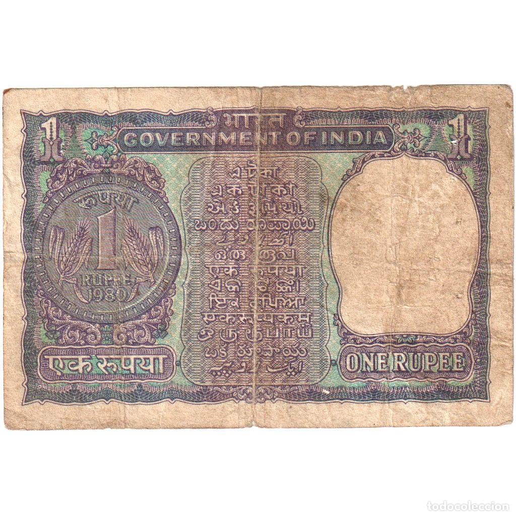 Billetes extranjeros: [#1233423] India, 1 Rupee, BC - Foto 2