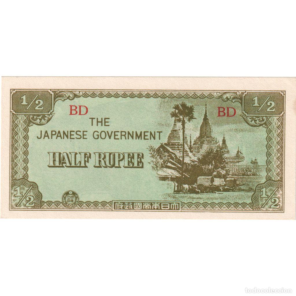 Billetes extranjeros: [#1233581] Myanmar, 1/2 Rupee, UNC - Foto 1
