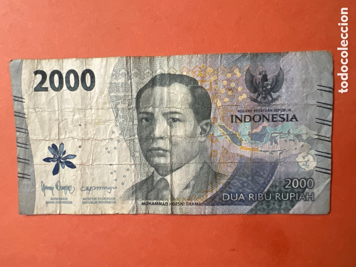 Billetes extranjeros: B233. BILLETE INDONESIA,2000 RUPIAH - Foto 1