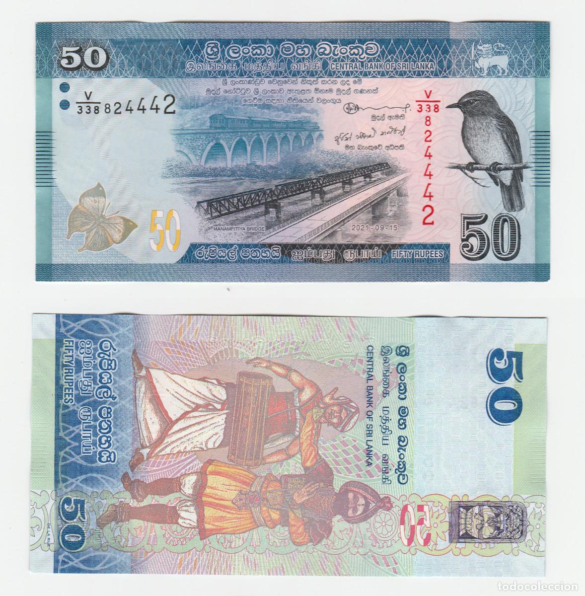 Billetes extranjeros: SRI LANKA 50 RUPIAS 2021 SIN CIRCULAR - Foto 1