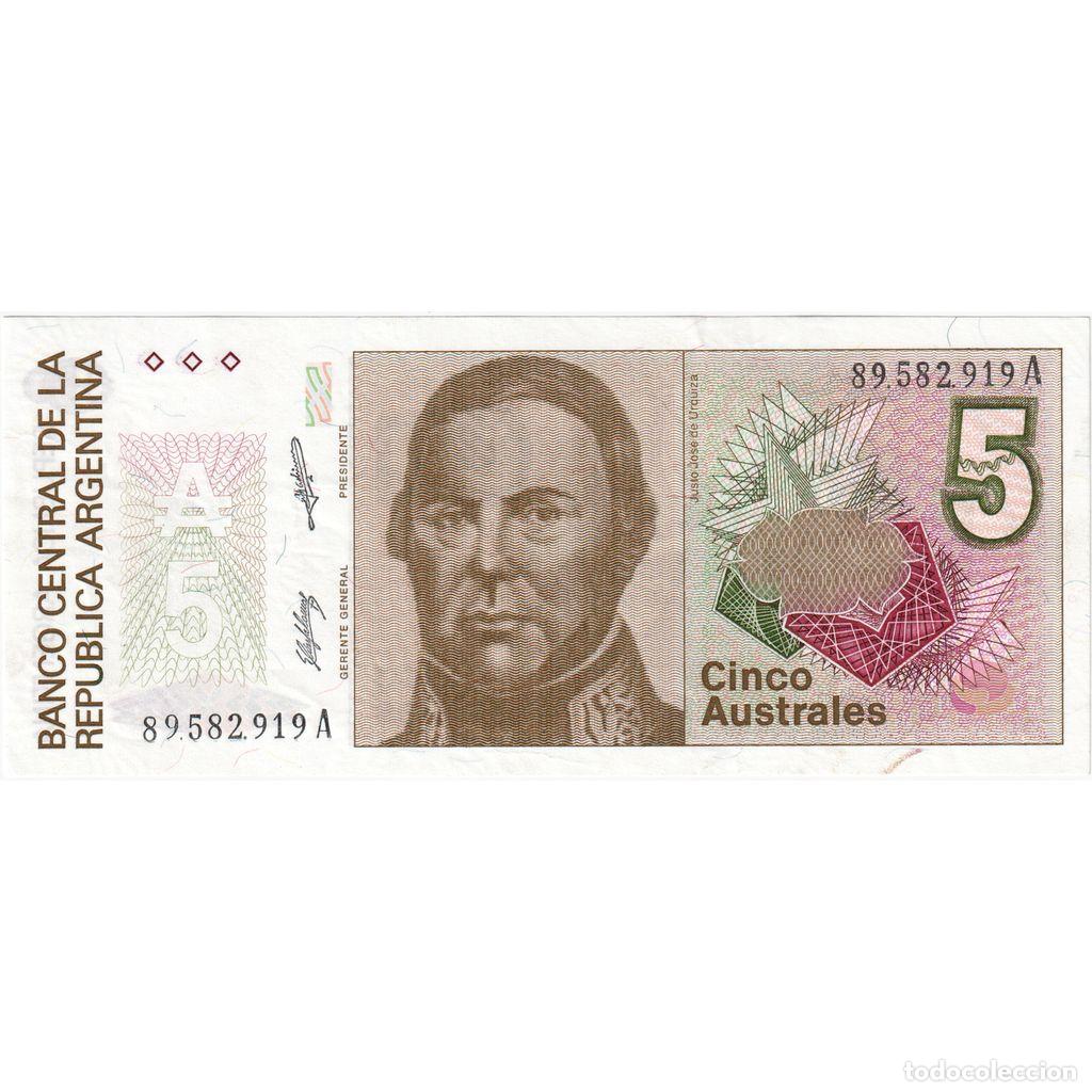 Billetes extranjeros: [#1233724] Argentina, 5 Australes, UNC - Foto 1