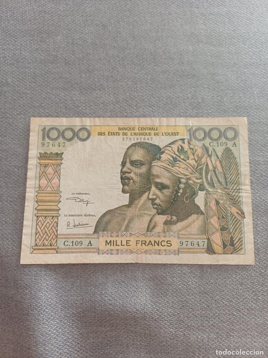 Billetes extranjeros: Billete Senegal 1000 - Foto 1
