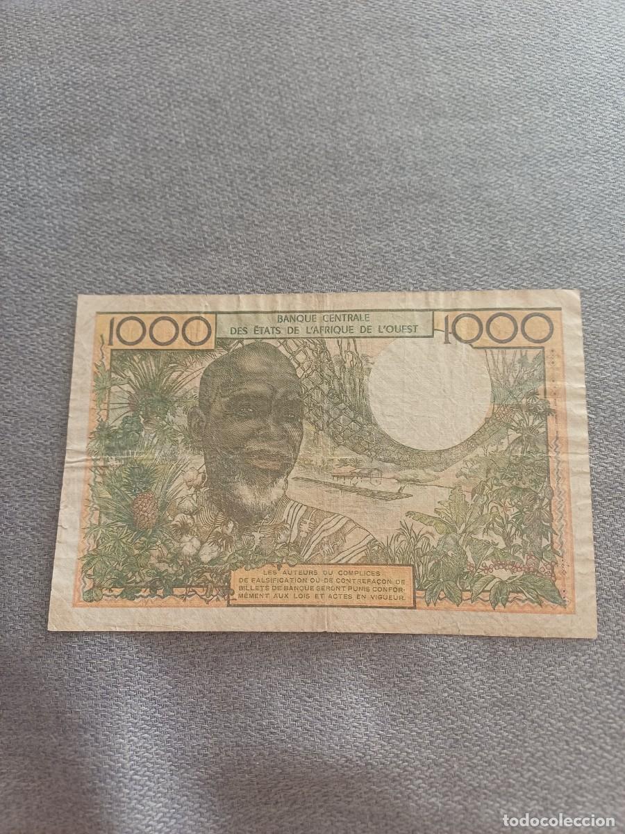 Billetes extranjeros: Billete Senegal 1000 - Foto 2