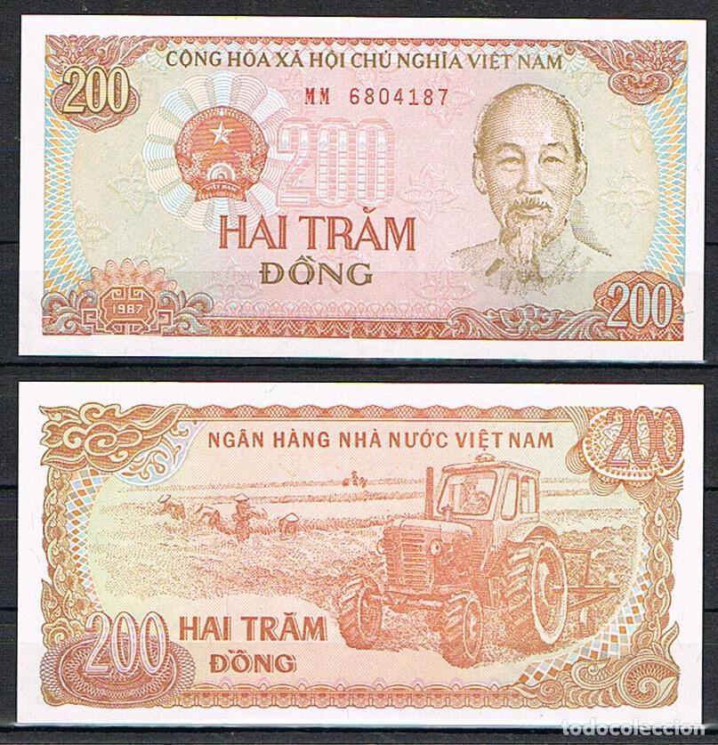 Billetes extranjeros: VIETNAM 200 DONG 1987 SIN CIRCULAR - Foto 1