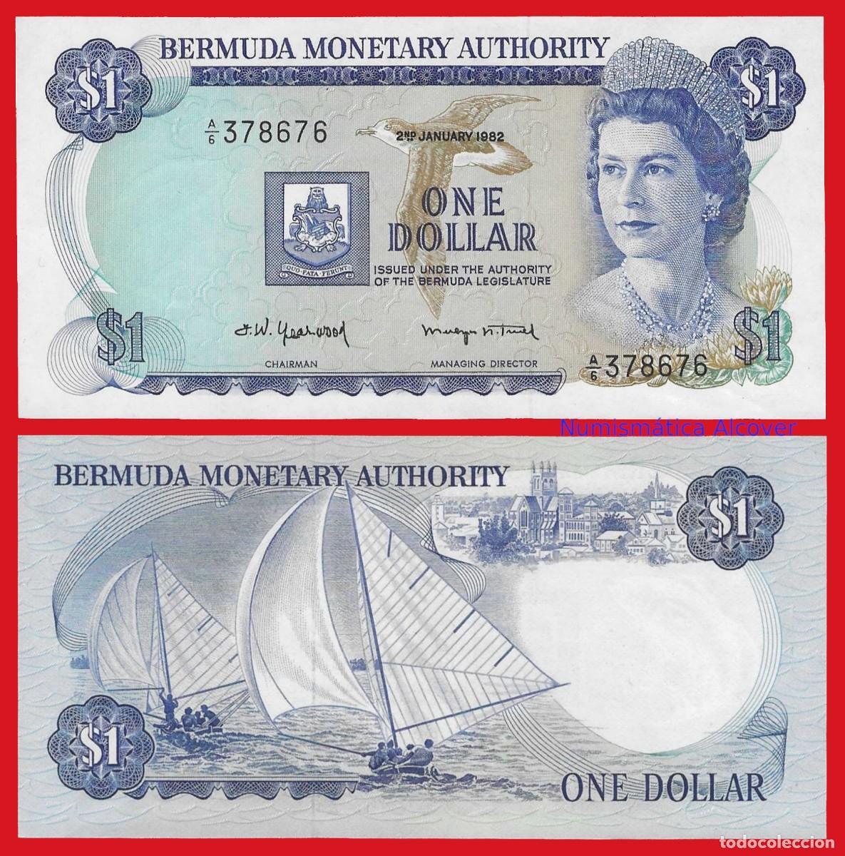 Billetes extranjeros: BERMUDA 1 D&oacute;lar 1982 Isabel II Pick 28b - SC - Foto 1
