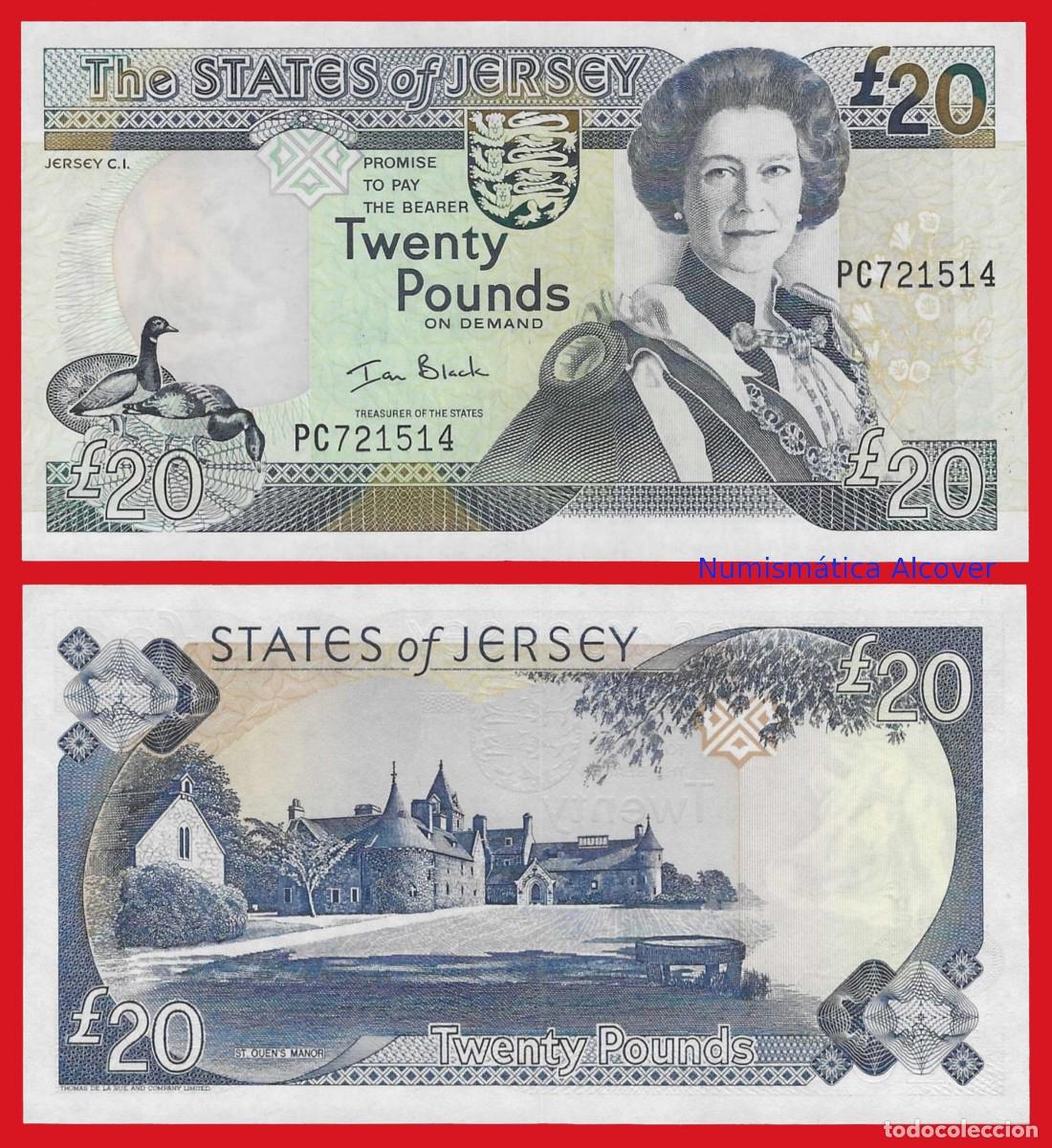 Billetes extranjeros: JERSEY 20 Libras 2000 Isabel II Pick 29 - SC - Foto 1
