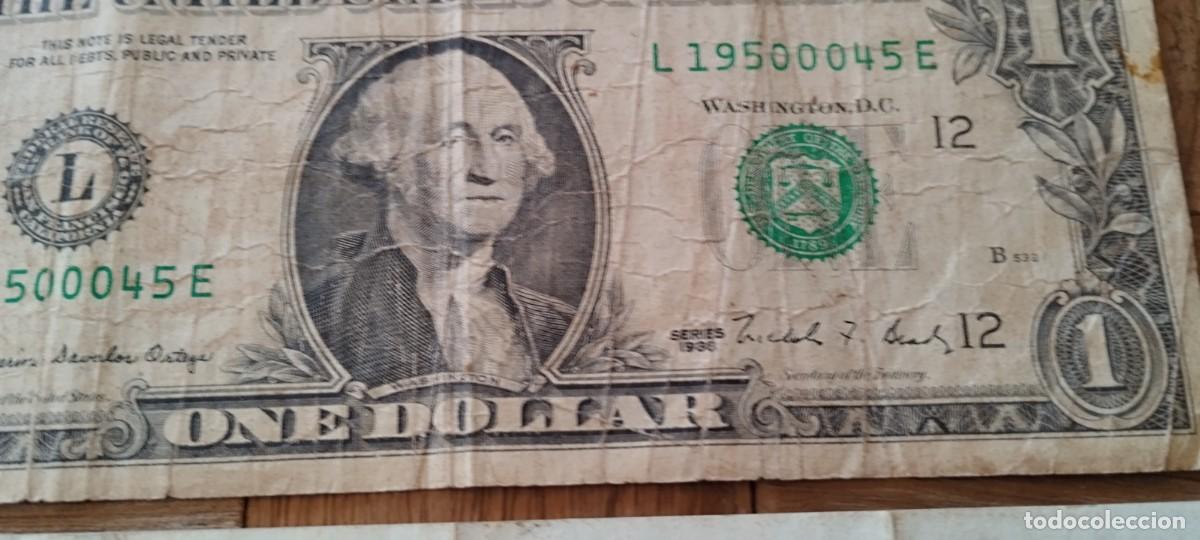Billetes extranjeros: BILLETES DE UN DOLAR 1928 y 2009 - Foto 4