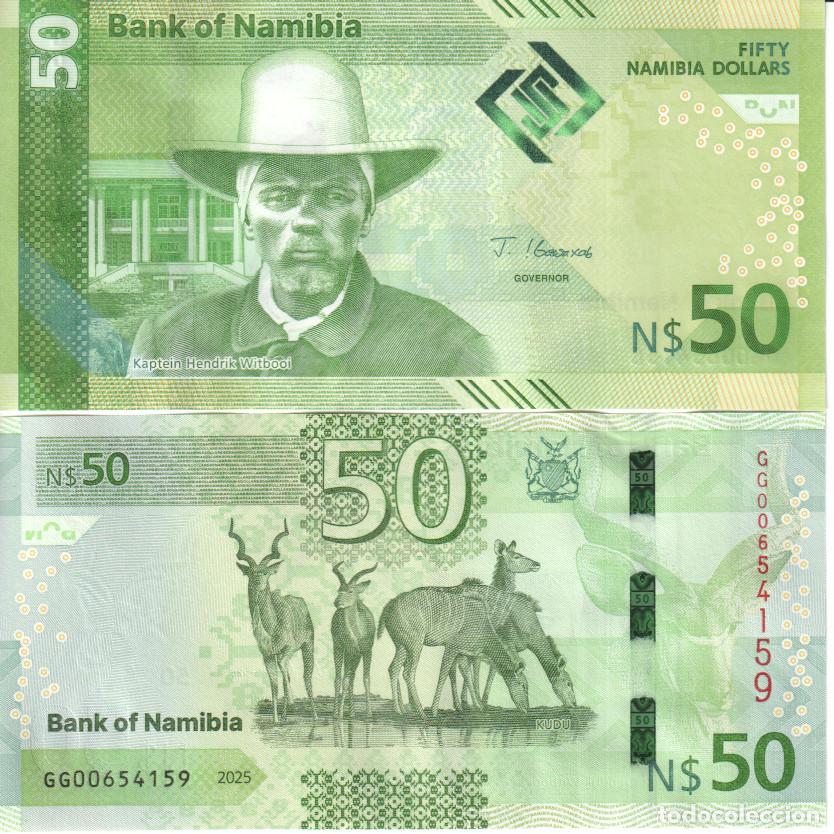 Billetes extranjeros: Namibia 50 namibia dollars del 2025 Pick W 22 SC/UNC - Foto 1