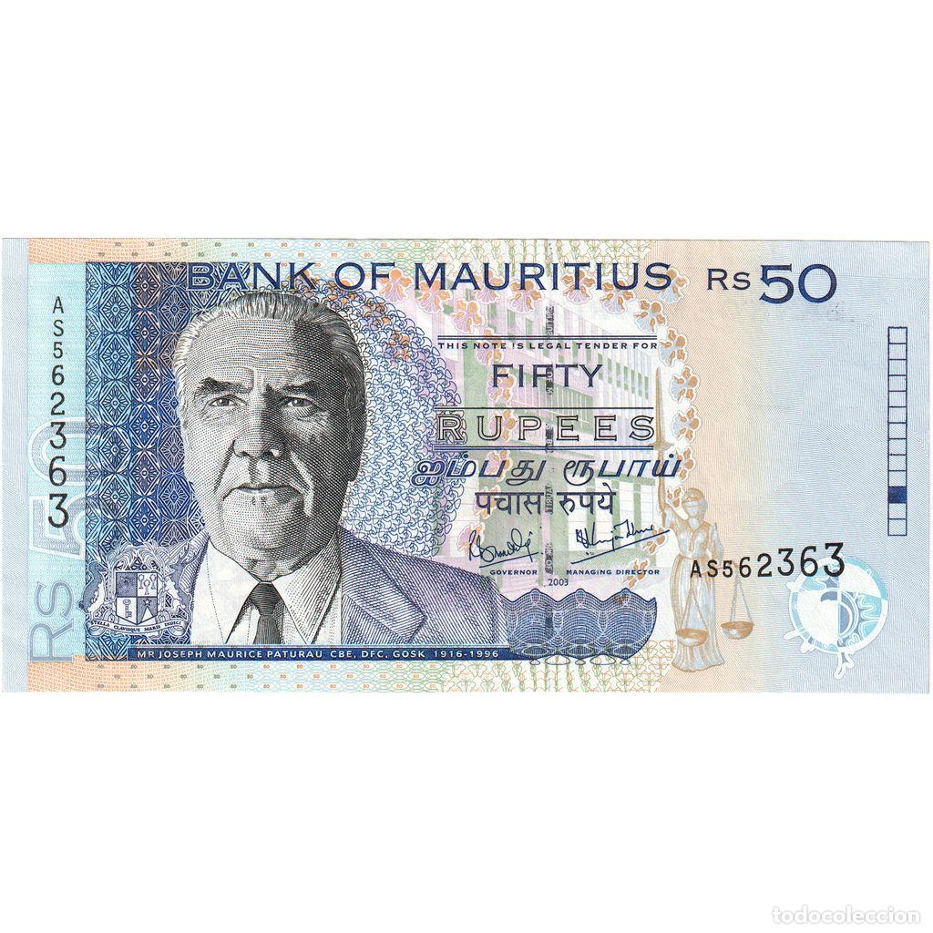 Billets internationaux: [#1184931] Mauricio, 50 Rupees, n.d (2003), UNC