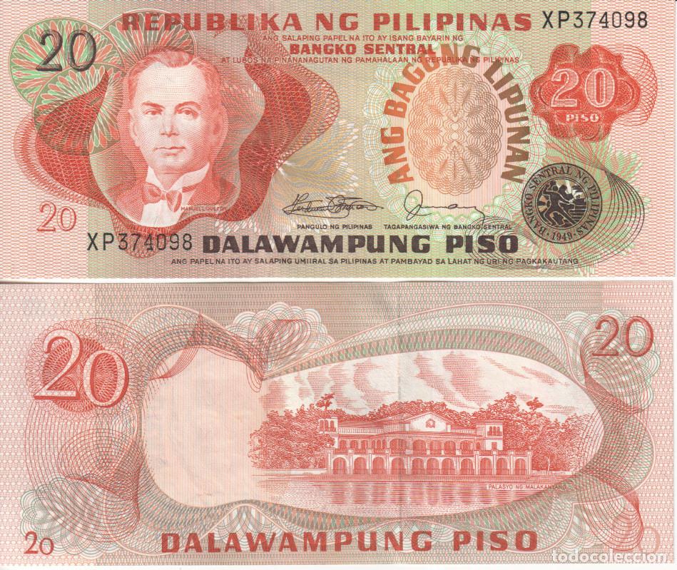Billetes extranjeros: Filipinas 20 piso Pick 162 c SC/UNC - Foto 1