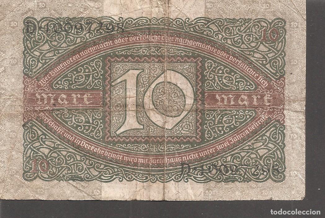 Billetes extranjeros: ALEMANIA 10 MARCOS 1920 - Foto 2
