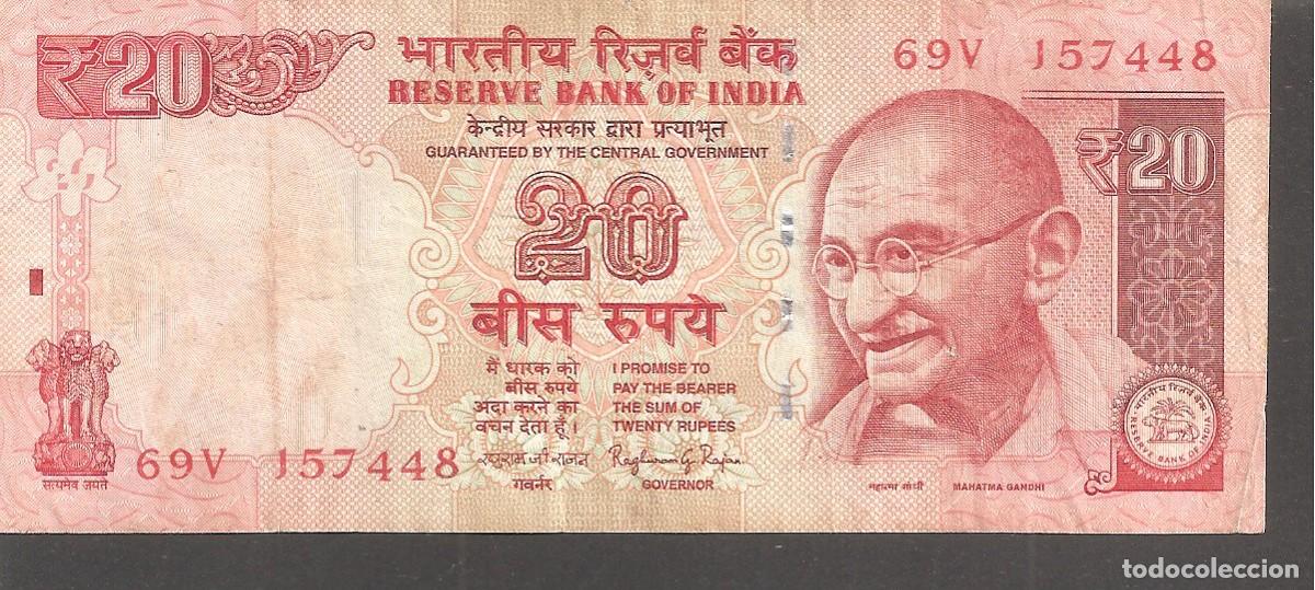 Billetes extranjeros: BILLETE INDIA 20 RUPIAS 2015 - Foto 1
