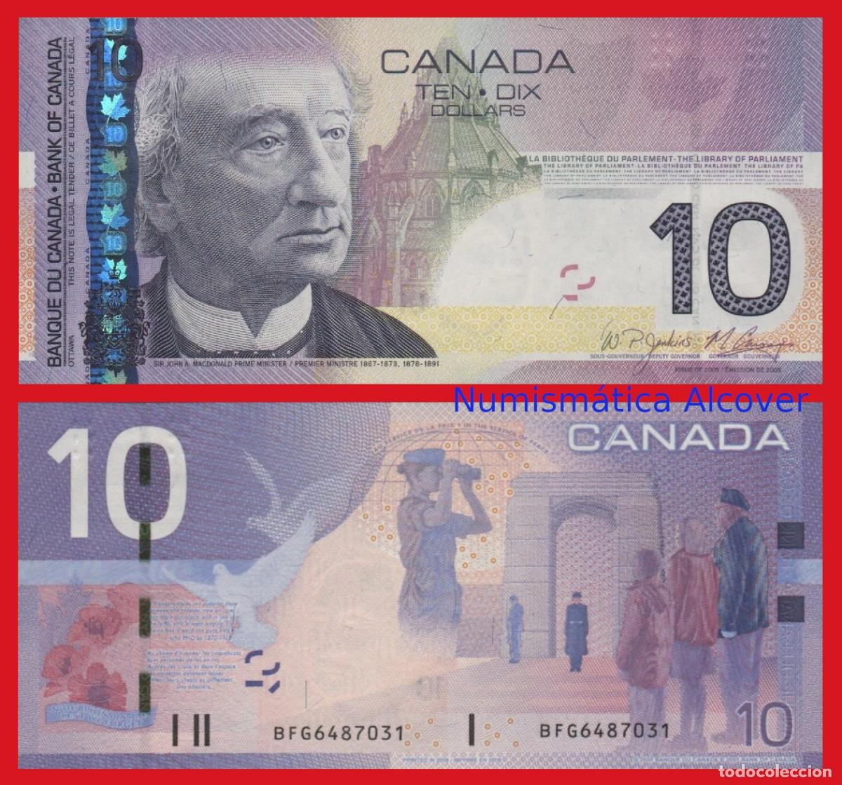 Billetes extranjeros: CANADA 10 Dolares 2005 Pick 102Ad SC / UNC - Foto 1