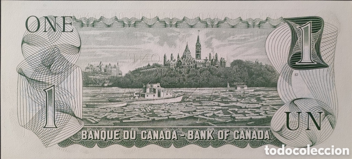 Billetes extranjeros: Canad&aacute;. 1973. 1 d&oacute;lar. S/C - Foto 2