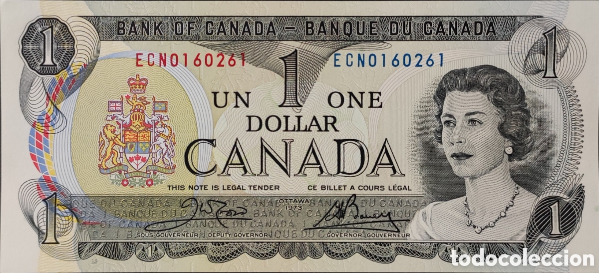 Billetes extranjeros: Canad&aacute;. 1973. 1 d&oacute;lar. S/C - Foto 1