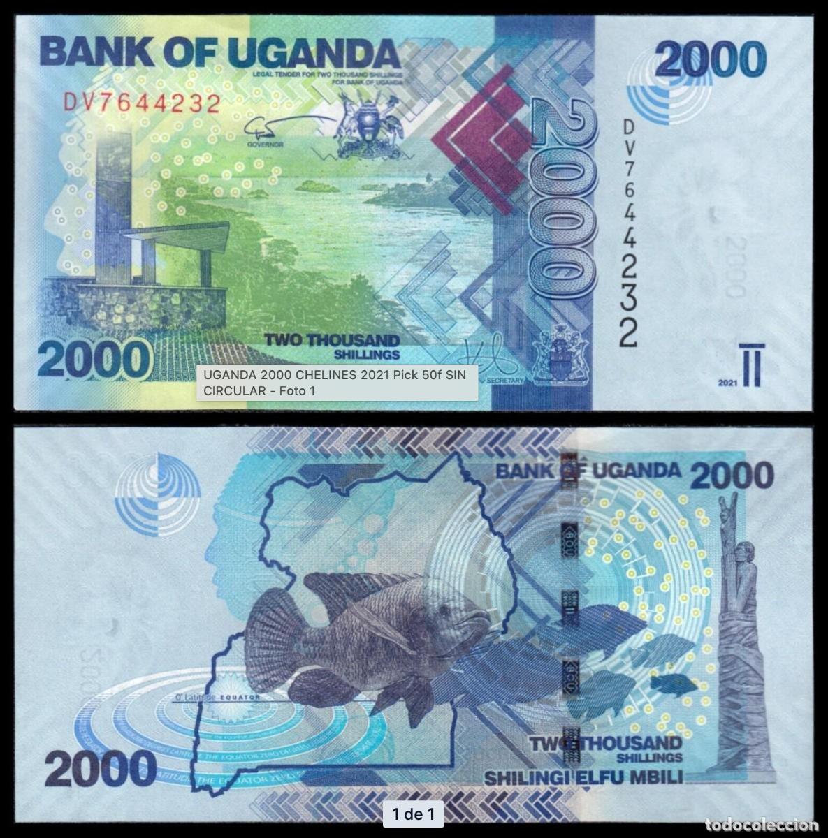 Billetes extranjeros: UGANDA 2000 CHELINES 2021 SIN CIRCULAR - Foto 1