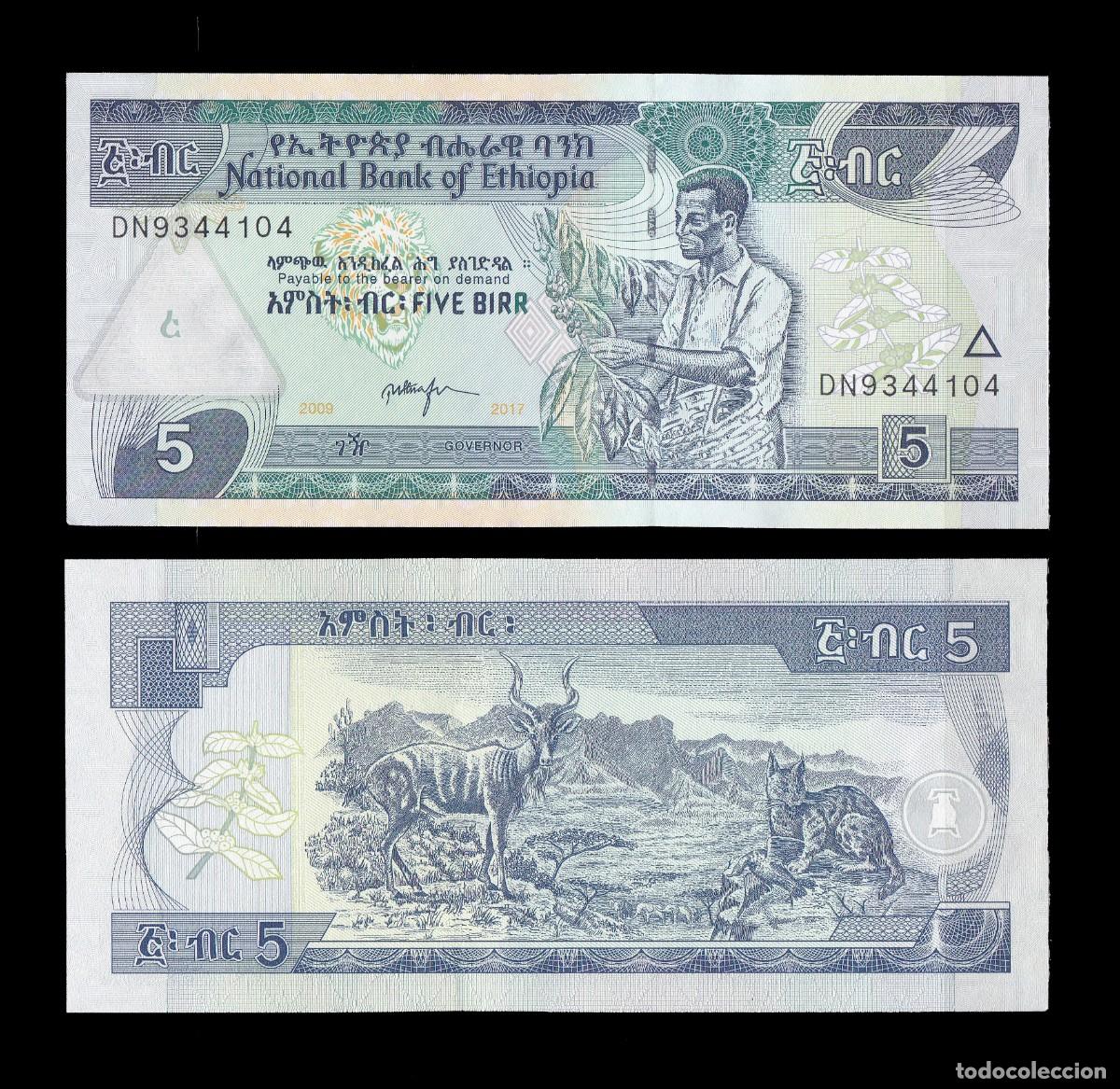 Billetes extranjeros: ETIOPIA - 5 BIR DE 2009 - SIN CIRCULAR - Foto 1