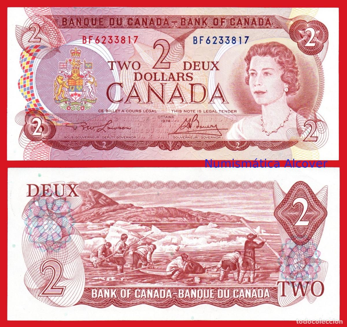 Billetes extranjeros: CANADA 2 D&oacute;lares 1974 Pick 86a - SC - Foto 1
