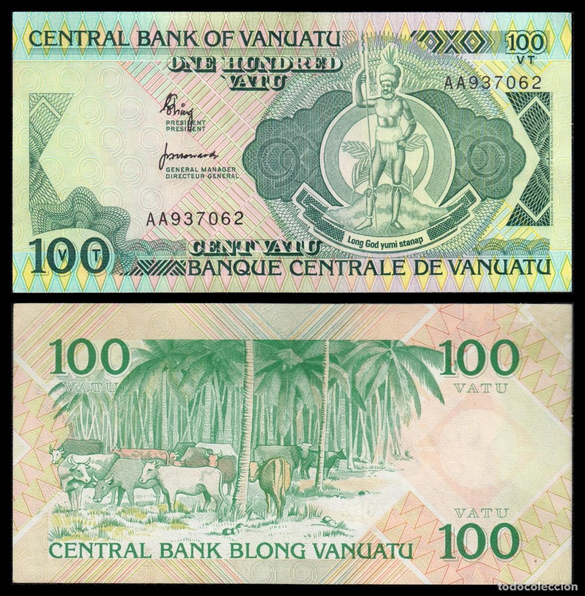 Billetes extranjeros: Vanuatu 100 Vatu ND 1982 Pick 1 SC - Foto 1