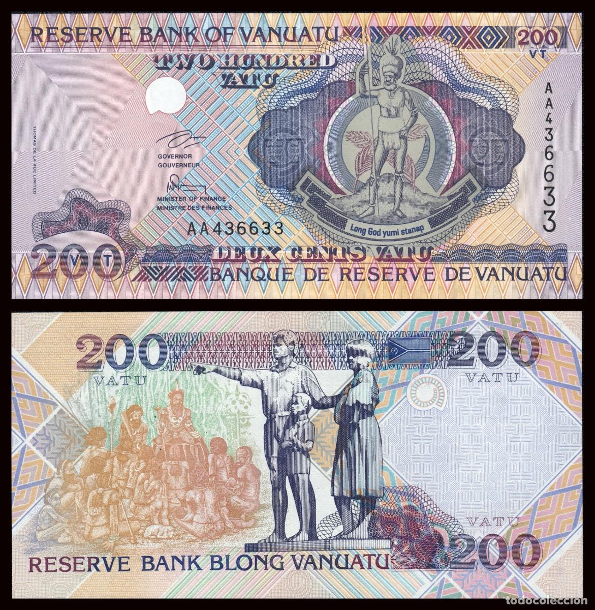 Billetes extranjeros: Vanuatu 200 Vatu 1995 Pick 8a - Foto 1