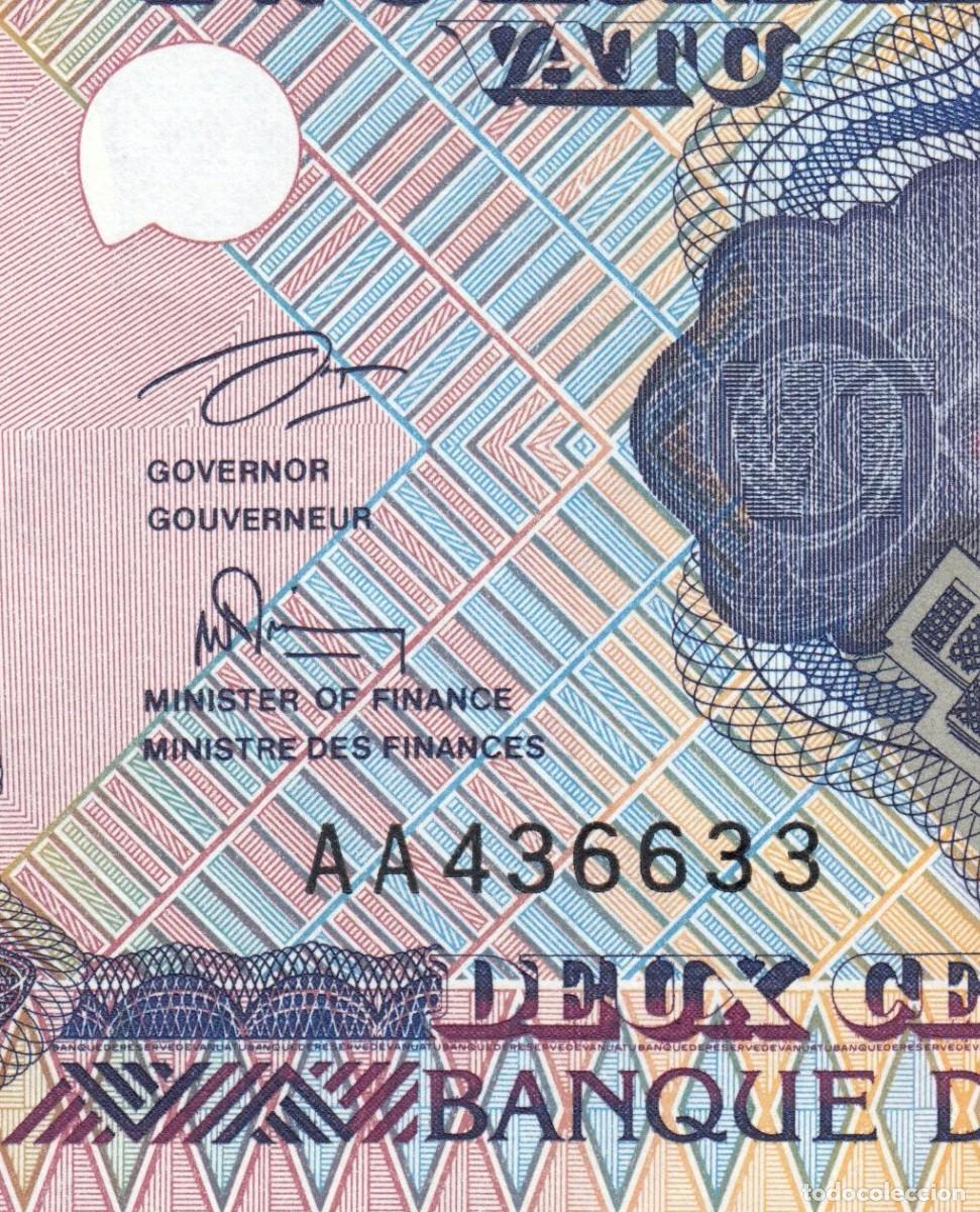 Billetes extranjeros: Vanuatu 200 Vatu 1995 Pick 8a - Foto 6