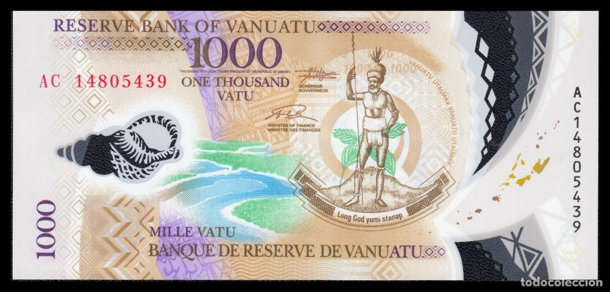 Billetes extranjeros: Vanuatu 1.000 Vatu 2014 Pick 13b - Foto 2