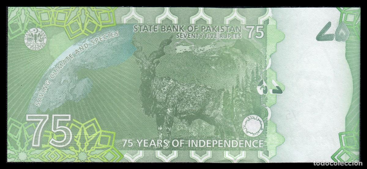 Billetes extranjeros: Pakist&aacute;n 75 Rupees 2022 Pick 56a - Foto 3