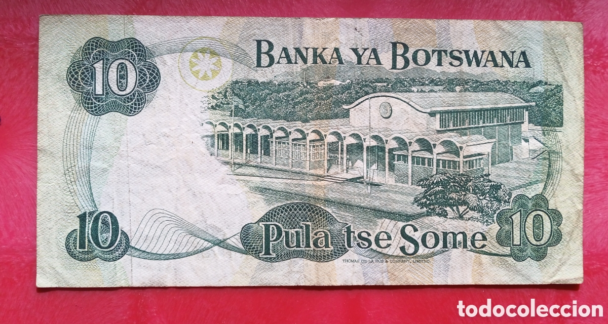 Billetes extranjeros: Bostwana - 10 Pula ( 1982 ) D/13 423814 - Bc - Foto 2