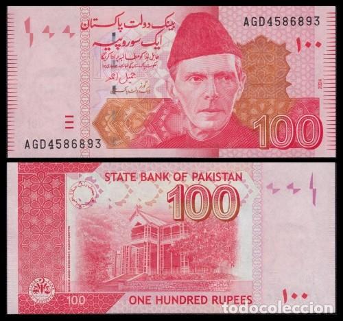 Billetes extranjeros: Pakist&aacute;n 100 Rupees 2024 Pick 48s - Foto 1
