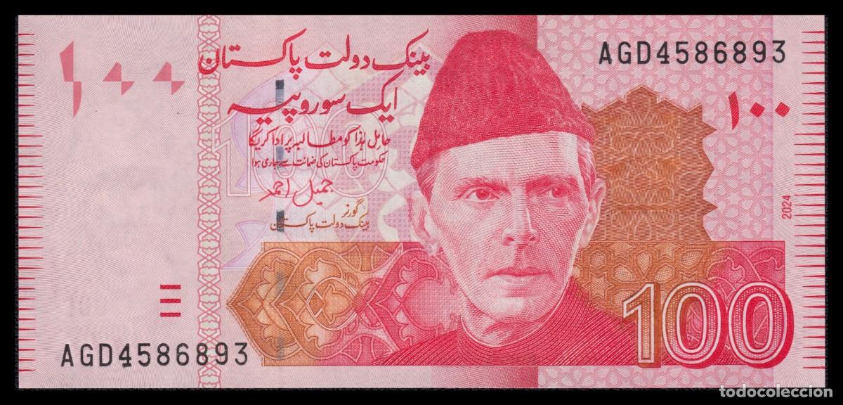 Billetes extranjeros: Pakist&aacute;n 100 Rupees 2024 Pick 48s - Foto 2